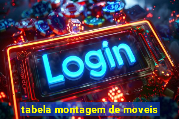 tabela montagem de moveis